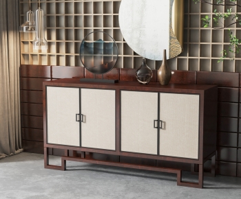 New Chinese Style Entrance Cabinet-ID:322952036