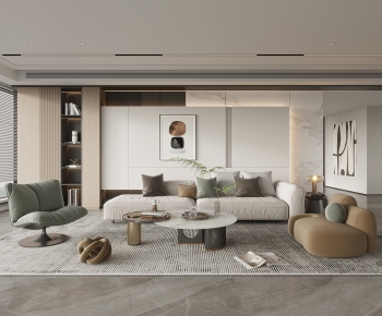 Modern A Living Room-ID:550157072