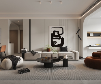 Modern A Living Room-ID:506829981