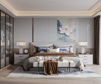 New Chinese Style Bedroom-ID:877621225
