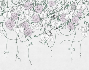 花朵壁纸壁画-ID:451000939