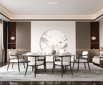 New Chinese Style Dining Room-ID:932271962