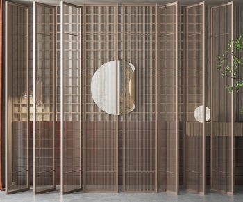 New Chinese Style Metal Screen Partition-ID:618664986