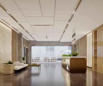 New Chinese Style Lobby Hall-ID:705668932