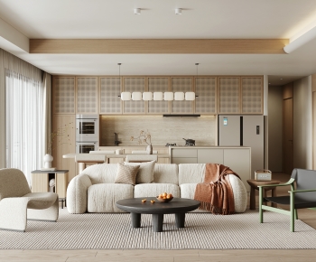 Wabi-sabi Style A Living Room-ID:245305064