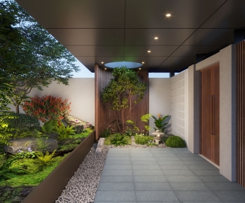 Modern Courtyard/landscape-ID:838038928