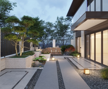 Modern Courtyard/landscape-ID:414550386
