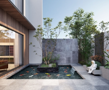 Modern Courtyard/landscape-ID:992665056