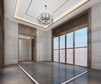 Modern New Chinese Style Real Estate Sales Office-ID:771578075