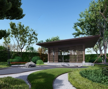 New Chinese Style Courtyard/landscape-ID:876187092
