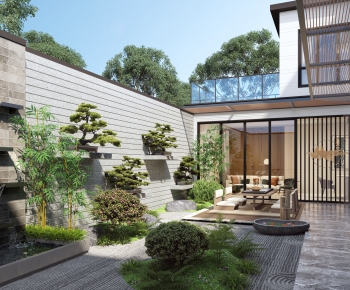 New Chinese Style Courtyard/landscape-ID:810947903