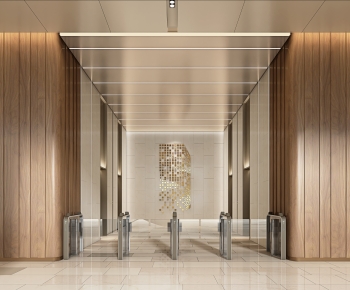 Modern Office Elevator Hall-ID:215724958