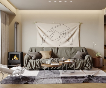 Modern A Living Room-ID:530466087