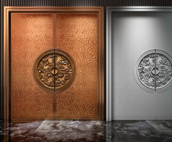 New Chinese Style Double Door-ID:369013072
