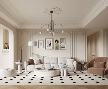 French Style A Living Room-ID:257500894
