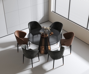 Modern Dining Table And Chairs-ID:492880397