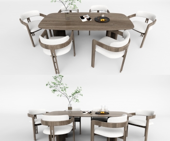 Wabi-sabi Style Dining Table And Chairs-ID:839267027