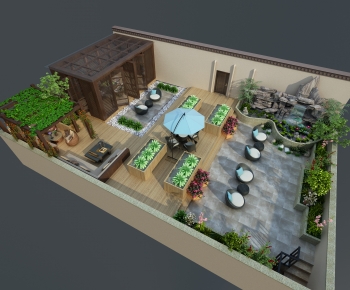 New Chinese Style Courtyard/landscape-ID:544929036
