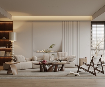 Wabi-sabi Style A Living Room-ID:629221928