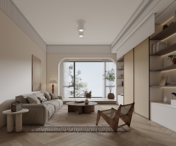 Wabi-sabi Style A Living Room-ID:927969939