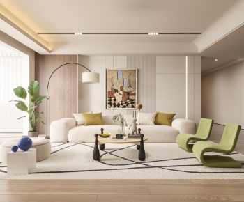 Modern A Living Room-ID:370198015