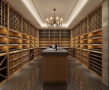 Modern Wine Cellar/Wine Tasting Room-ID:687319995