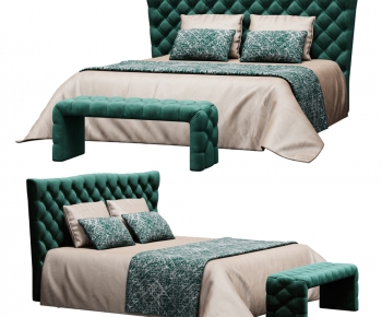 Modern Double Bed-ID:924889092