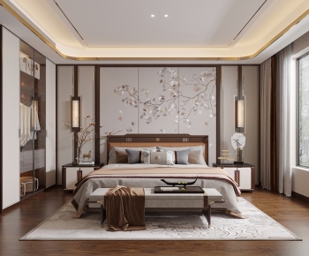 New Chinese Style Bedroom-ID:186271919