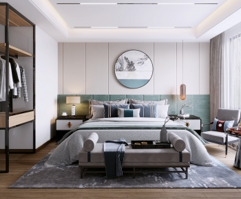 New Chinese Style Bedroom-ID:603358989