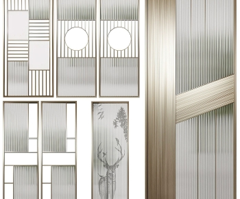 New Chinese Style Metal Screen Partition-ID:702553998