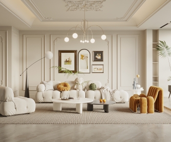 French Style A Living Room-ID:379365926