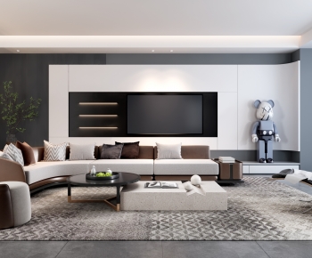 Modern A Living Room-ID:613415005