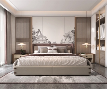 New Chinese Style Bedroom-ID:947516921