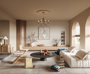 Wabi-sabi Style A Living Room-ID:269172918