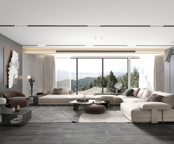 Modern A Living Room-ID:651669559