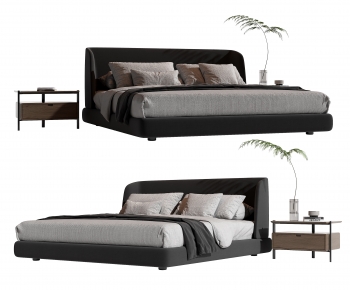 Modern Double Bed-ID:956170683