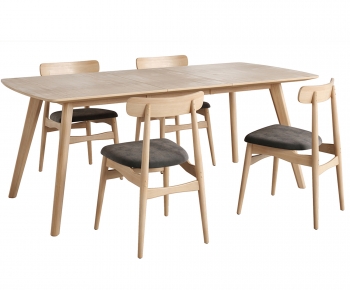 Nordic Style Dining Table And Chairs-ID:147512917