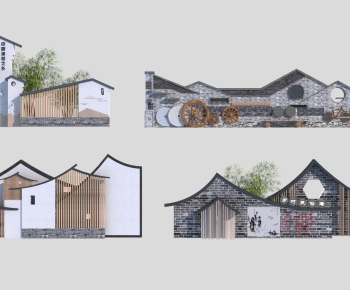 New Chinese Style Building Component-ID:756218919