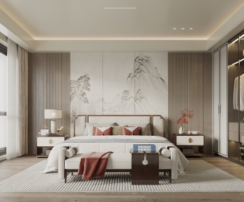 New Chinese Style Bedroom-ID:565960884