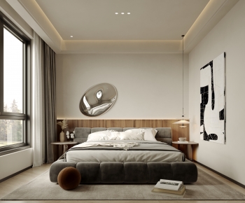 Modern Wabi-sabi Style Bedroom-ID:791428093