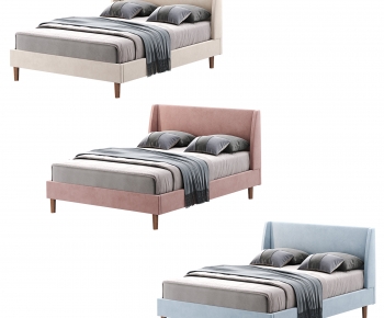 Modern Double Bed-ID:991365912