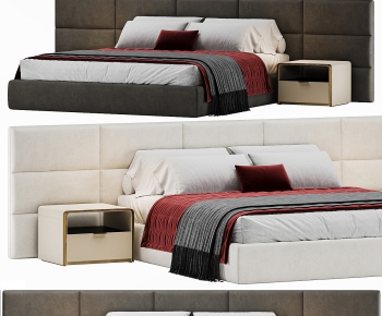 Modern Double Bed-ID:645675902