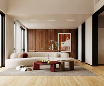 Wabi-sabi Style A Living Room-ID:492989068