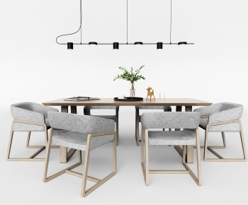Nordic Style Dining Table And Chairs-ID:682125099