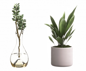 Modern Potted Green Plant-ID:553740989