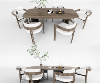 Wabi-sabi Style Dining Table And Chairs-ID:130784998