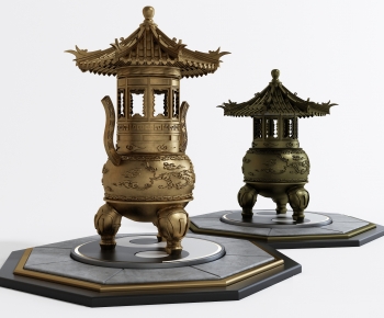 中式香炉古董 瓶罐器皿-ID:570841077