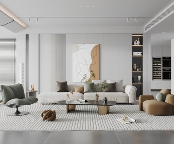Modern A Living Room-ID:395993953