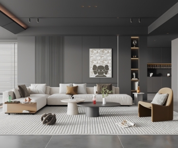 Modern A Living Room-ID:412910043