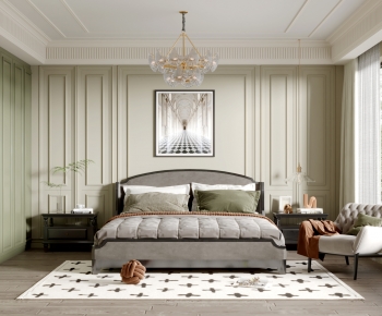 Simple European Style Bedroom-ID:712260965